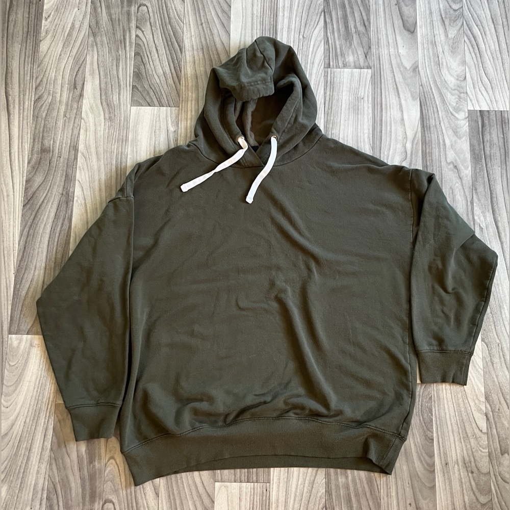 Women’s Buffalo David Bitton Dark Green Hoody Sweatshirt Size XL